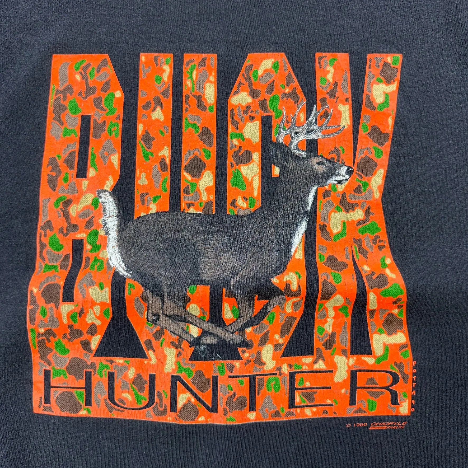 J- Vintage '90 Buck Hunter Graphic Made In USA Crewneck - XL sold by HG Vintage product image thumbnail 2