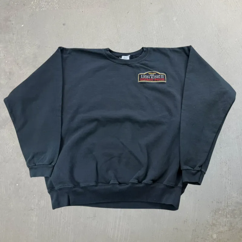 J- Disney The Lion King 2 Embroidered Promotional Made In USA Crewneck - XL sold by HG Vintage