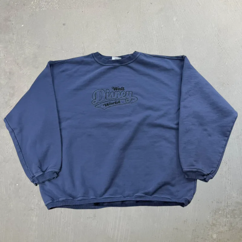 J- Disney Walt Disney World Embroidered Text Crewneck - 2XL sold by HG Vintage