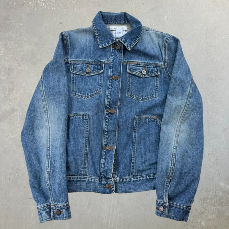 J- HOM Tupac Middle Finger Calvin Klein Reworked Denim Jacket - L made by HG Vintage