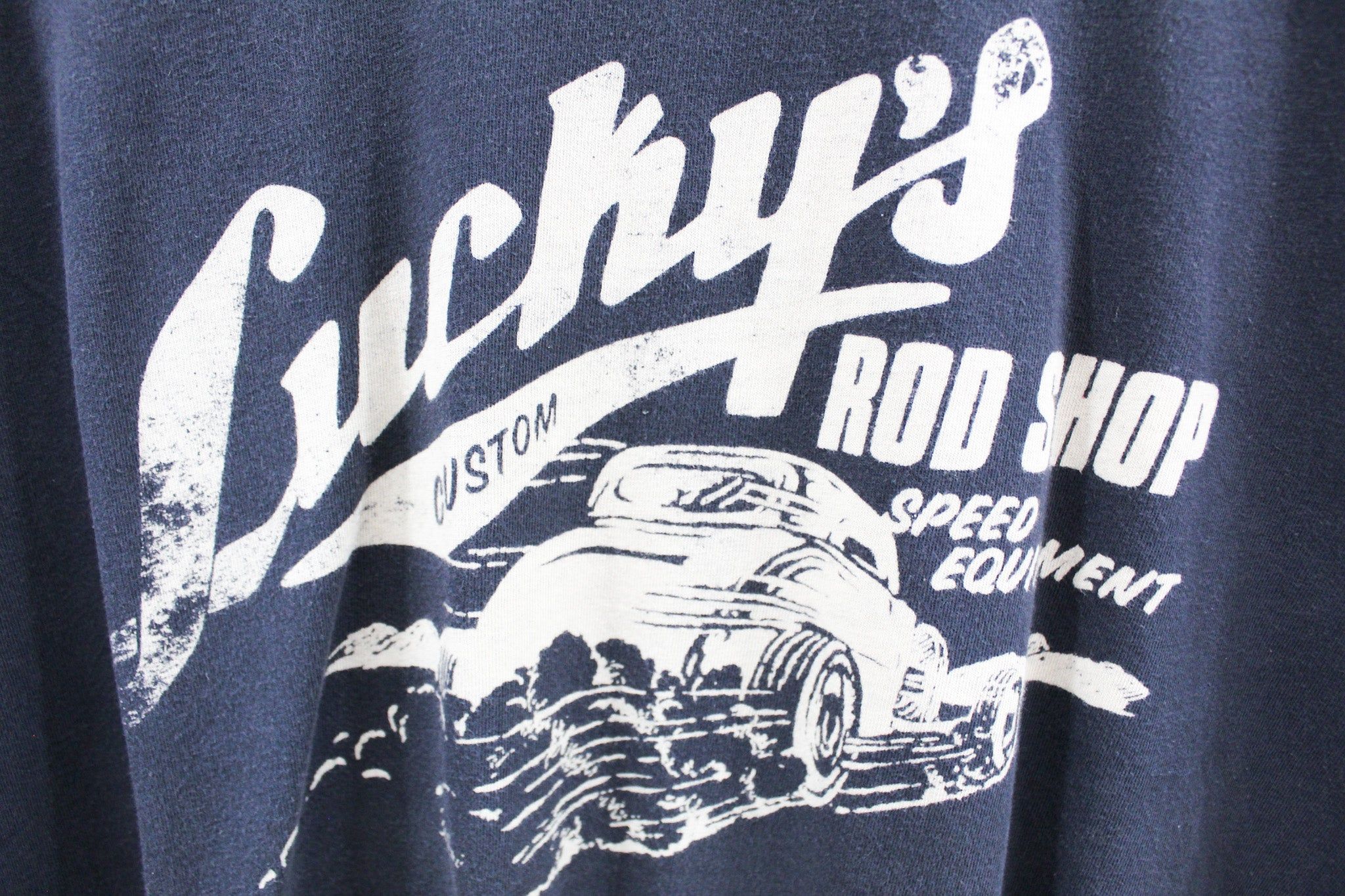 Vintage Lucky's Custom Rod Shop Graphic Tee sold by HG Vintage product image thumbnail 2