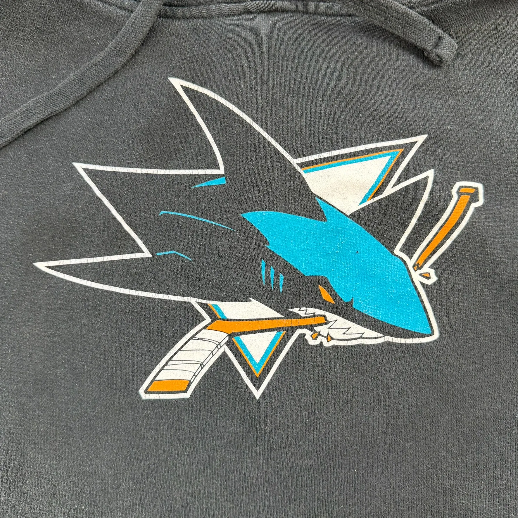 J- San Jose Sharks NHL Logo Old Time Hockey Hoodie - XL sold by HG Vintage product image thumbnail 2