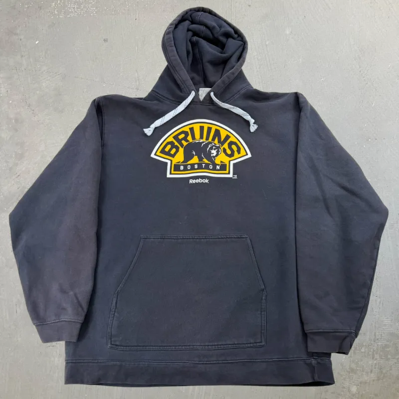 J- Boston Bruins NHL CCM Logo Hoodie - L sold by HG Vintage