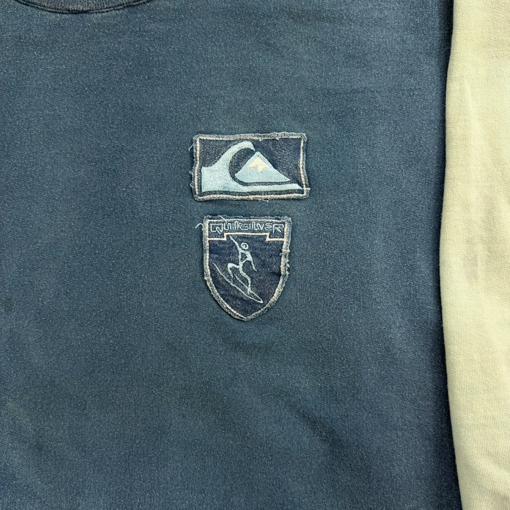 J- Vintage Quicksilver Two Tone Embroidered Graphic Made In USA Crewneck - M sold by HG Vintage product image thumbnail 2
