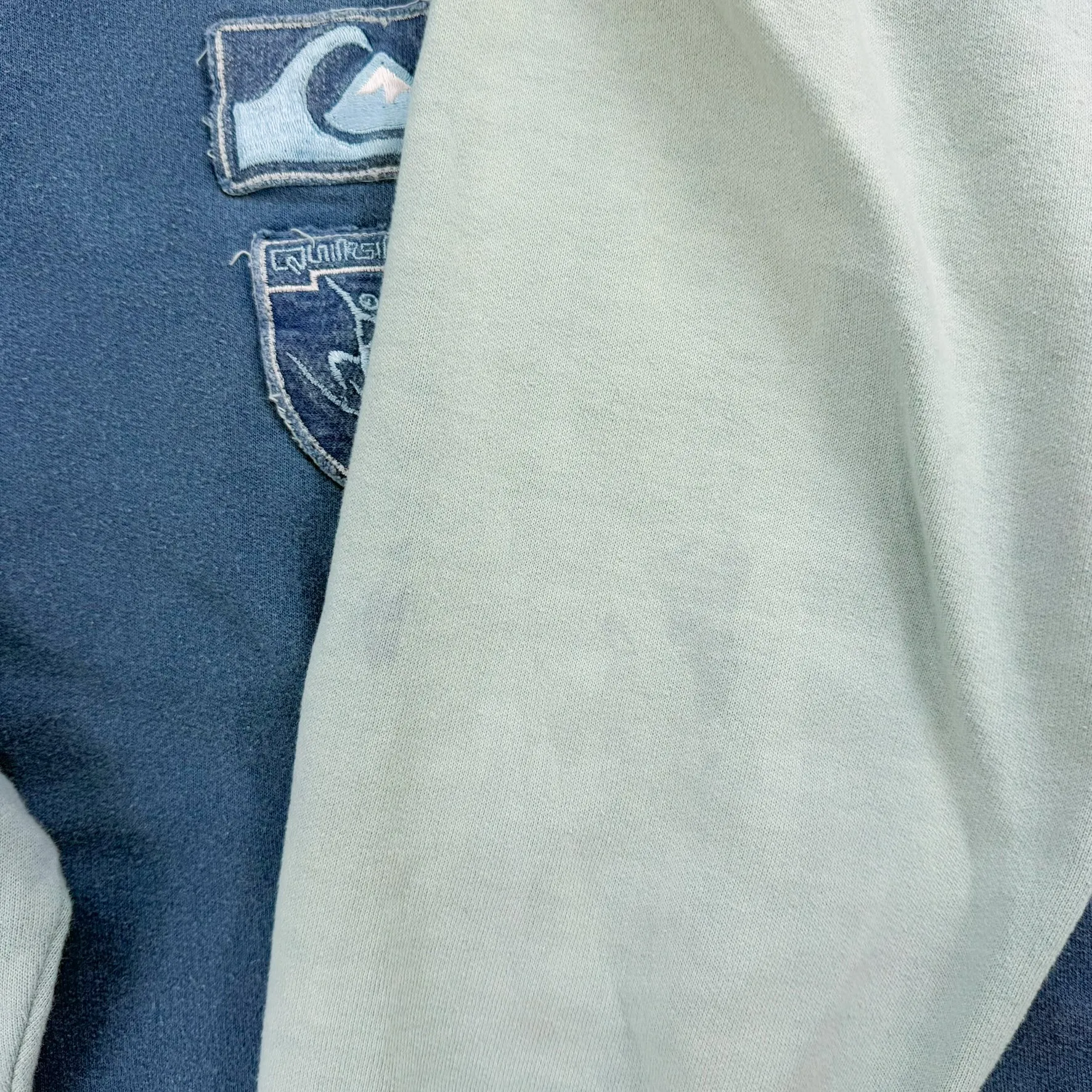 J- Vintage Quicksilver Two Tone Embroidered Graphic Made In USA Crewneck - M sold by HG Vintage product image thumbnail 4