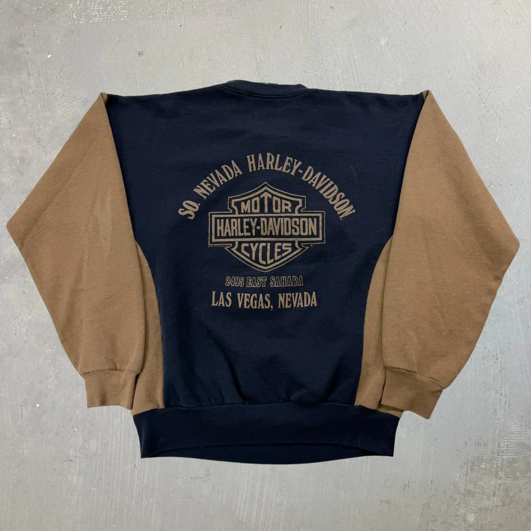 J- Vintage Harley Davidson Las Vegas Made In USA Henley Crewneck - M sold by HG Vintage product image thumbnail 4