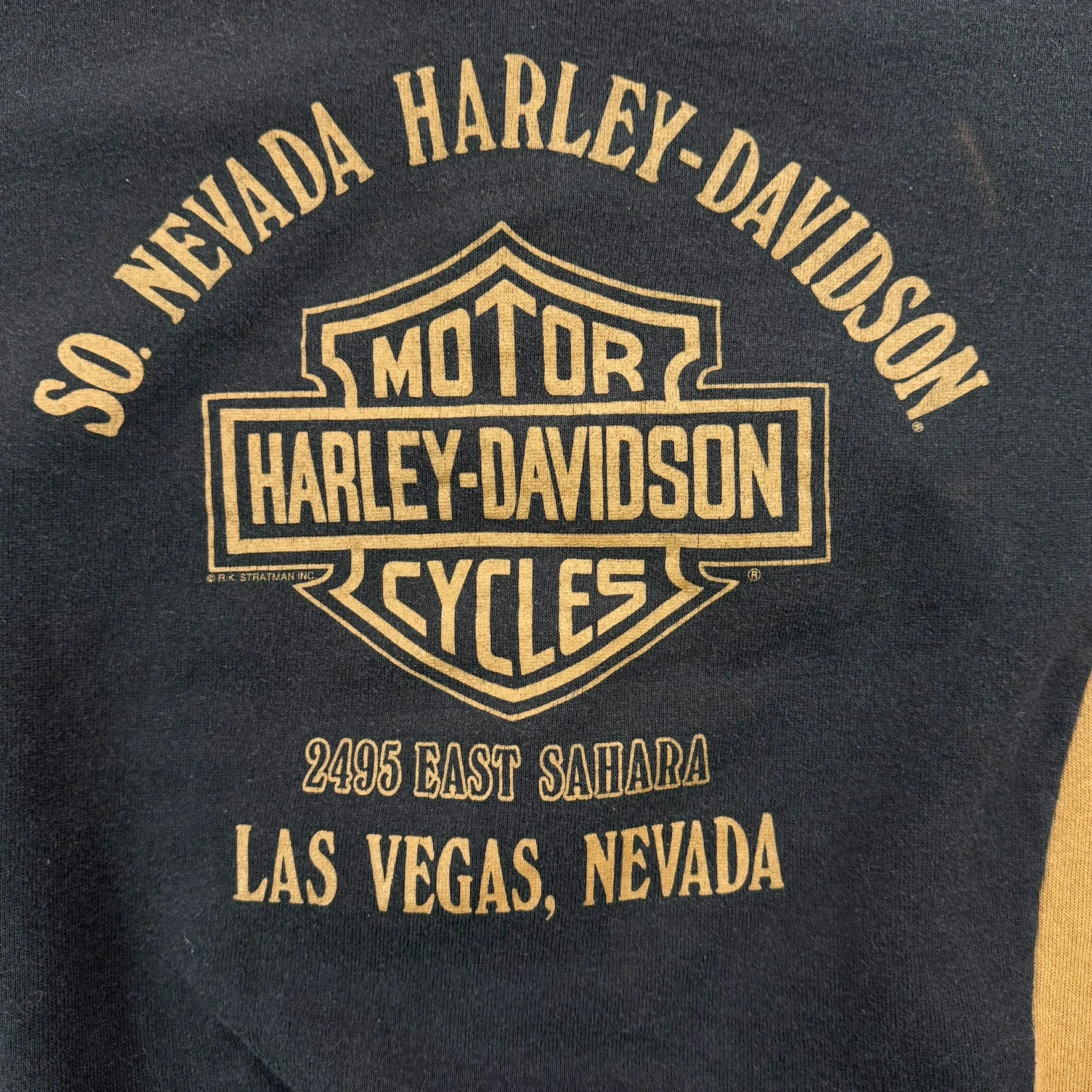 J- Vintage Harley Davidson Las Vegas Made In USA Henley Crewneck - M sold by HG Vintage product image thumbnail 3