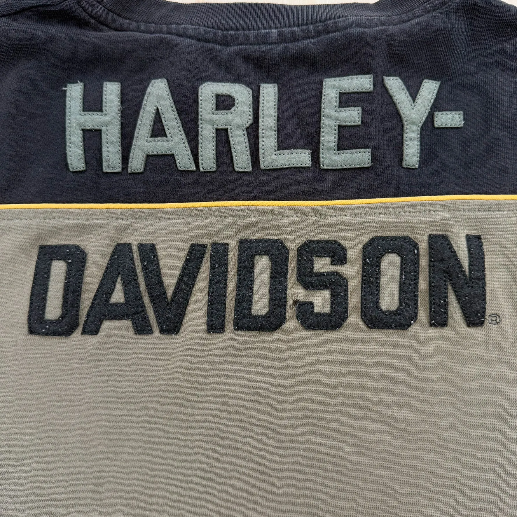 J- Vintage Harley Davidson Embroidered Text Long Sleeve Tee - XL sold by HG Vintage product image thumbnail 4