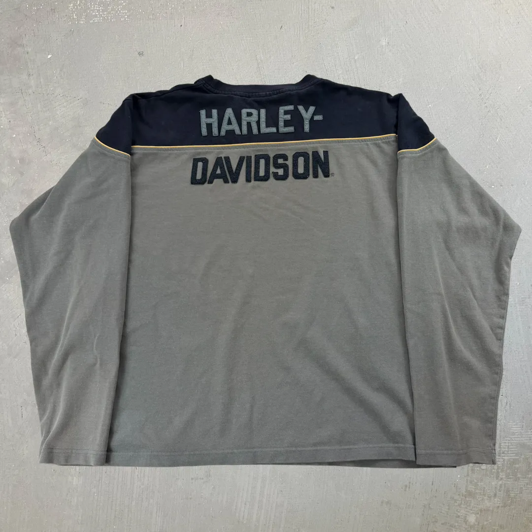 J- Vintage Harley Davidson Embroidered Text Long Sleeve Tee - XL sold by HG Vintage product image thumbnail 3