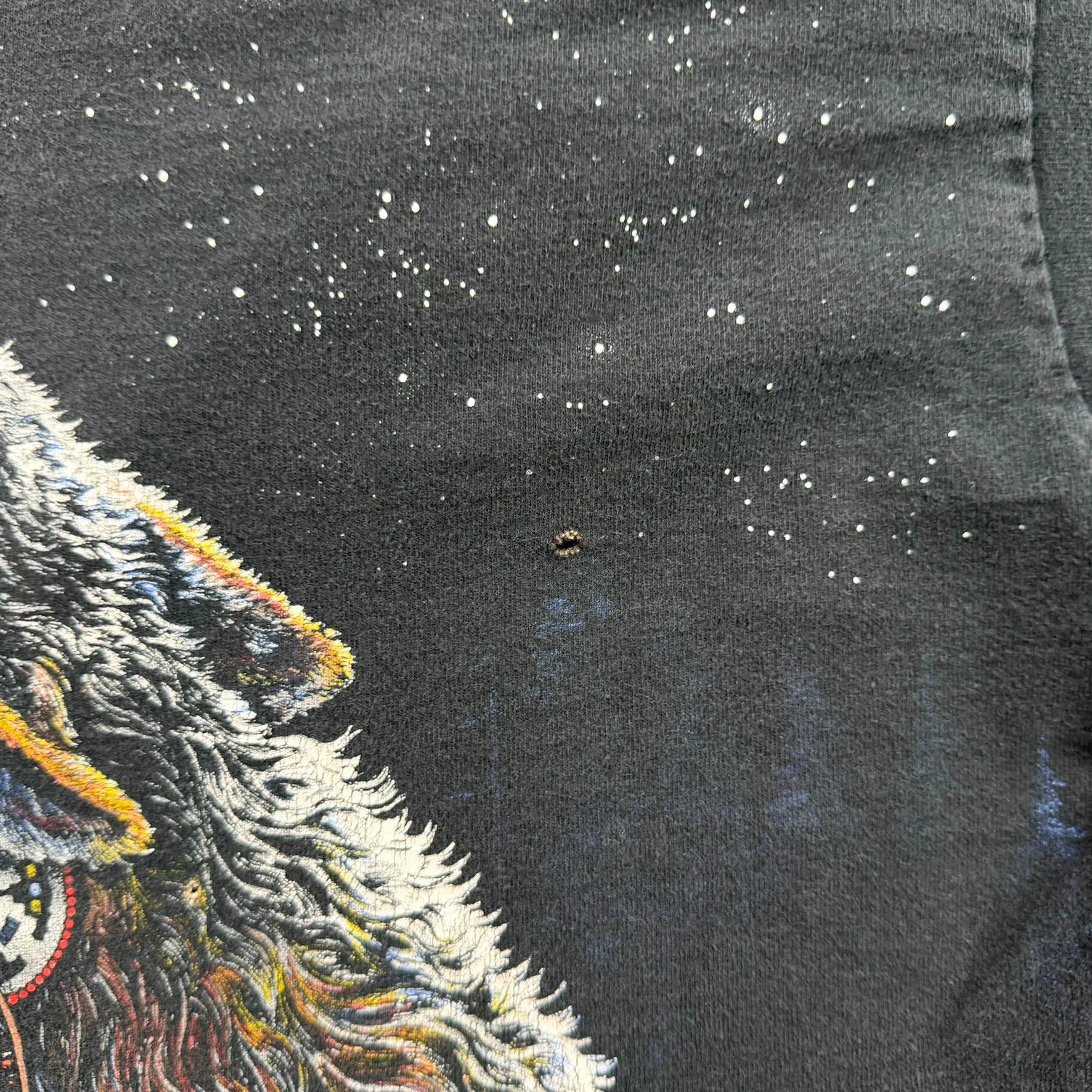 J- Vintage '99 Wolf Howling At Moon Made In USA Single Stitch Tee- L sold by HG Vintage product image thumbnail 5