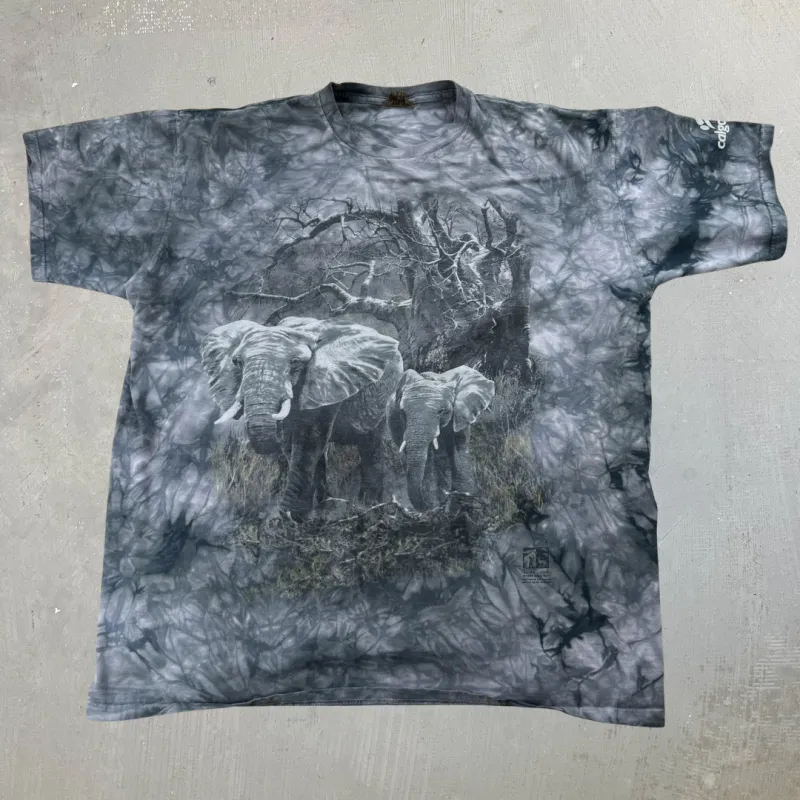 J- Vintage '98 Calgary Zoo Elephant The Mountain Acid Wash Tee- XL sold by HG Vintage