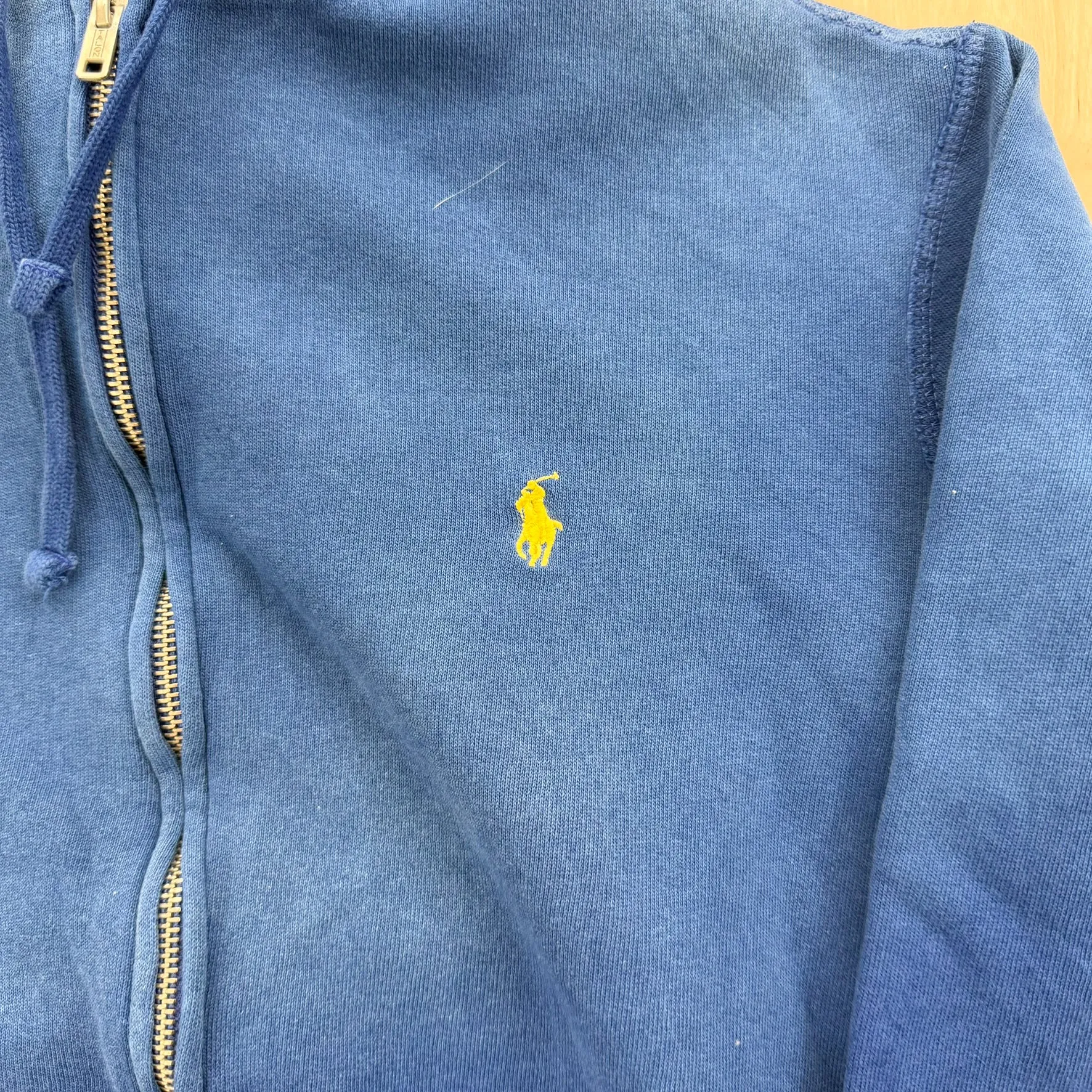 J- Vintage Polo Ralph Lauren Blue Embroidered Zip Up Hoodie - M sold by HG Vintage product image thumbnail 2