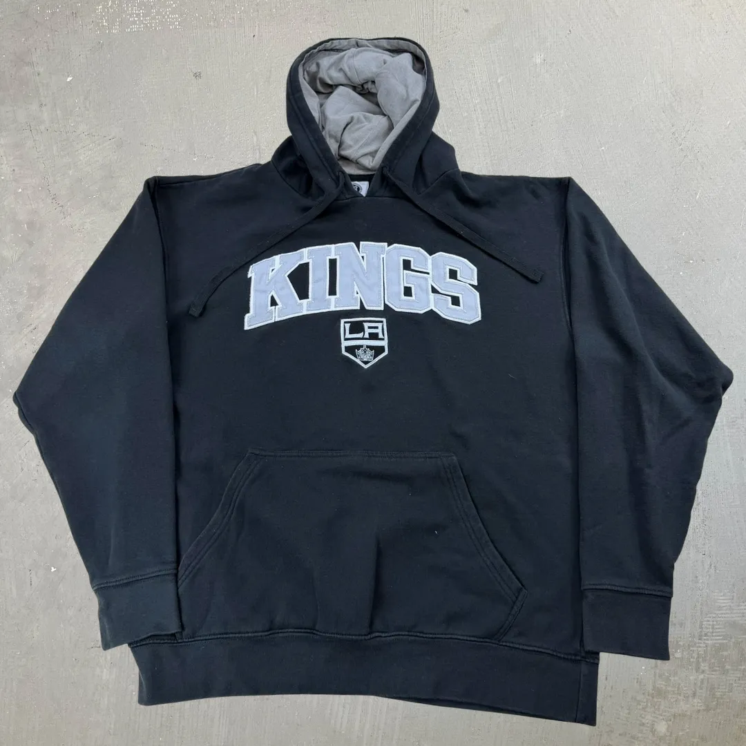 J- Los Angeles Kings NHL Embroidered Text & Logo Hoodie - L sold by HG Vintage