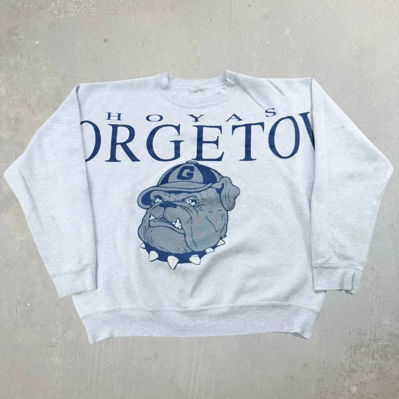 J- Vintage Georgetown University Hoyas Made In USA Crewneck - XL made by HG Vintage