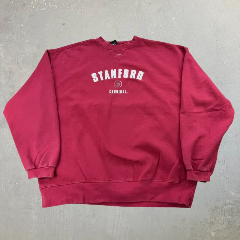 J- Stanford Cardinal Nike Team Embroidered Text Crewneck - XL sold by HG Vintage