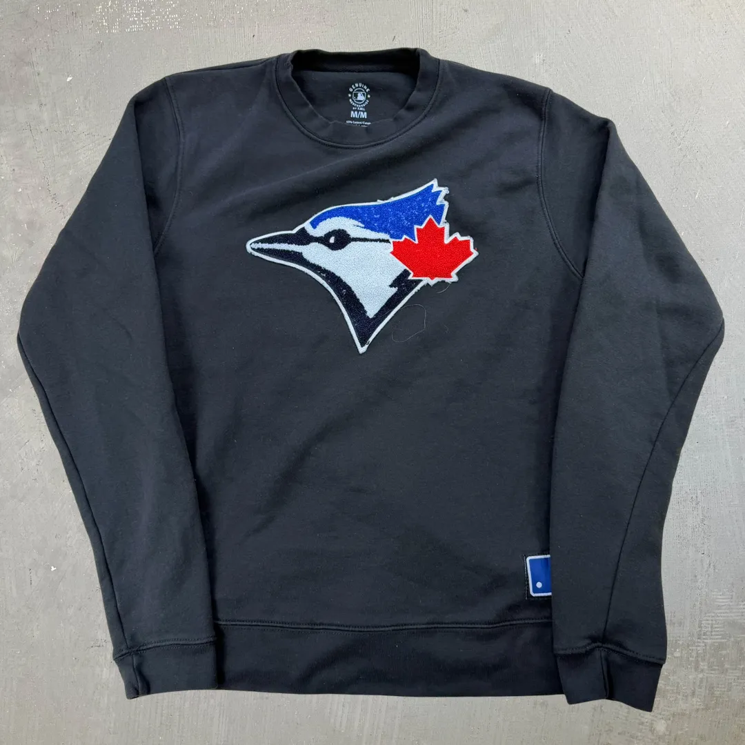 J- Toronto Blue Jays MLB Embroidered Chenille Logo Crewneck - M sold by HG Vintage