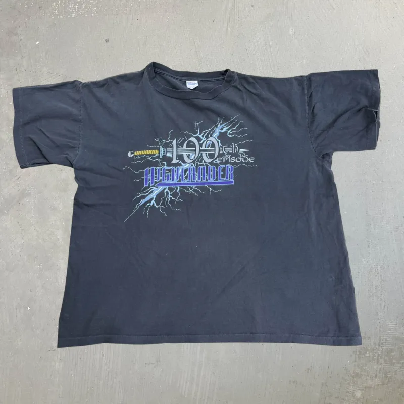 J- Vintage Highlander 100th Episode Graphic Single Stitch Tee - 2XL made by HG Vintage
