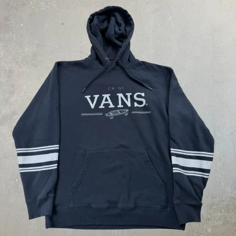 J- Vans Off The Wall CA NY Text & Graphic Hoodie - M sold by HG Vintage