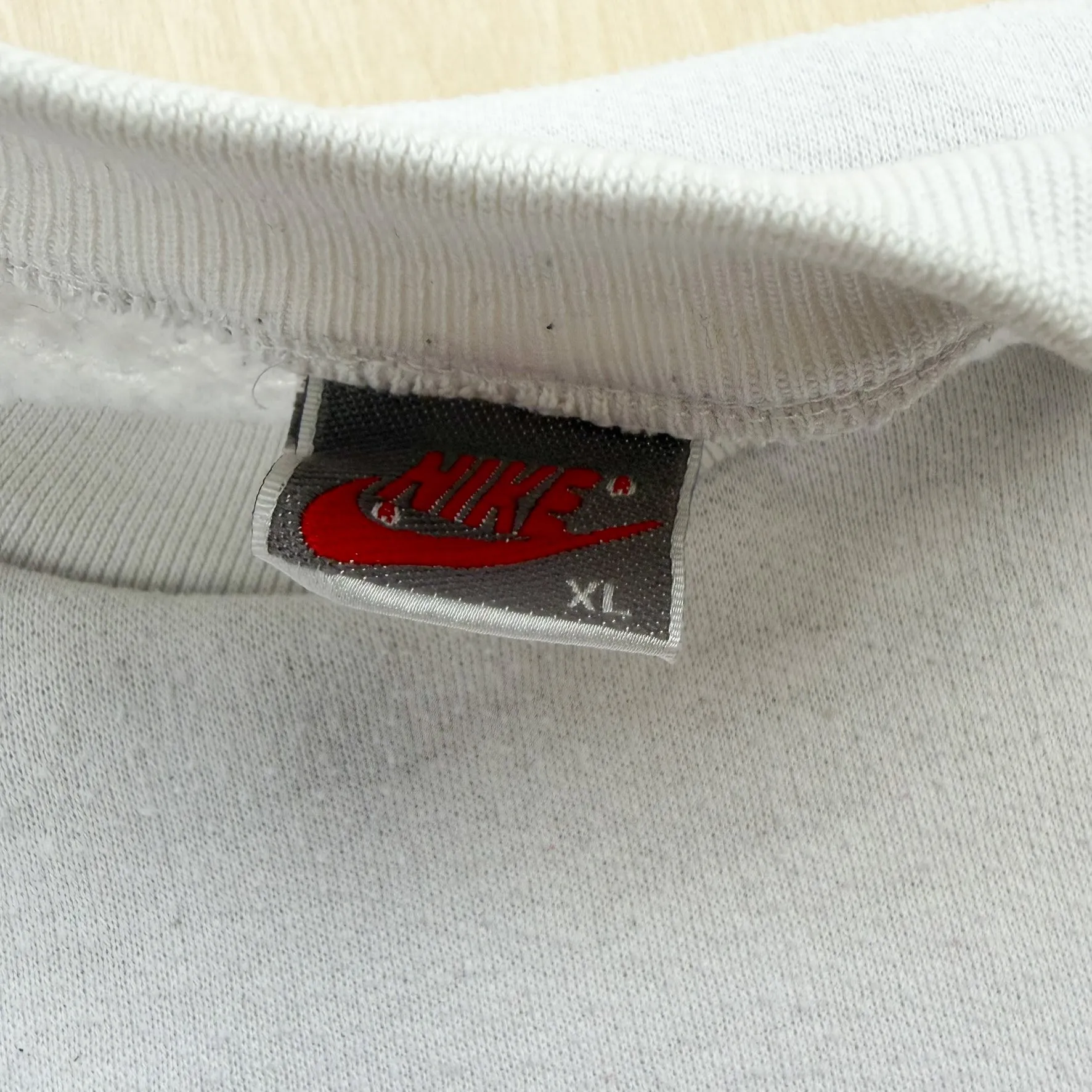 J- Vintage 90s Nike Color Block Embroidered Text Crewneck - L sold by HG Vintage product image thumbnail 4