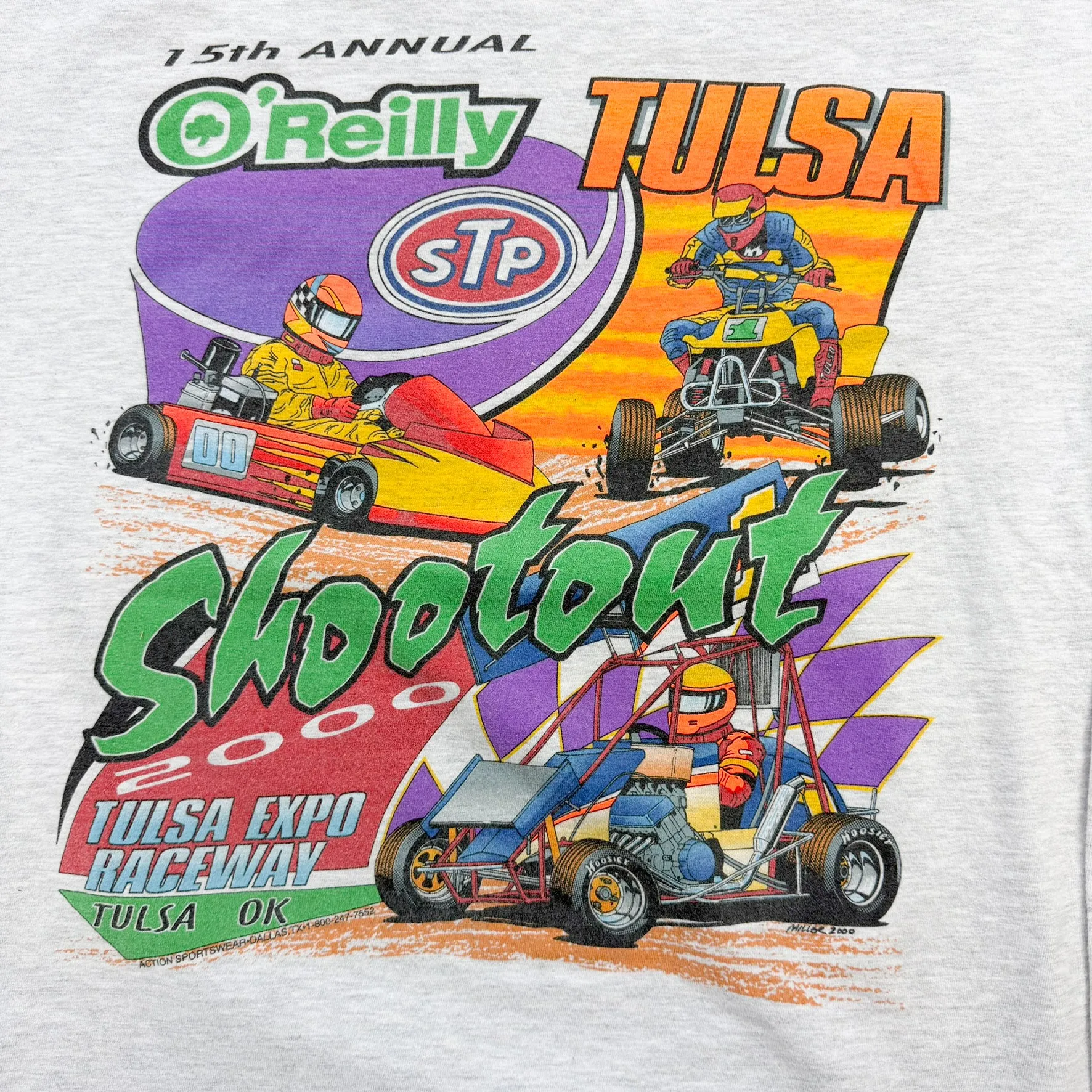J- Vintage '00 15th Annual O'Reilly Tulsa STP Shootout Long Sleeve Tee - XL sold by HG Vintage product image thumbnail 3