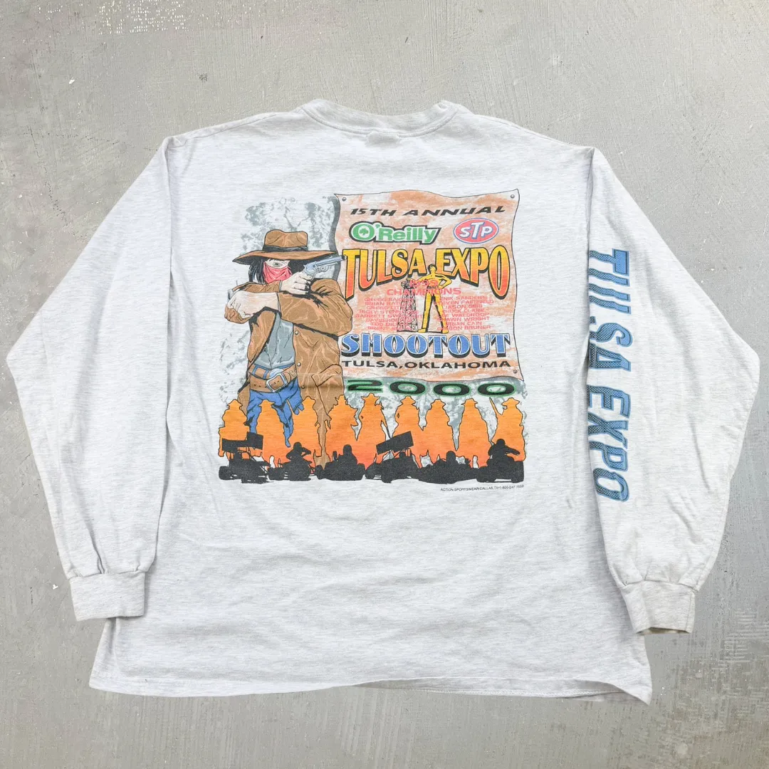 J- Vintage '00 15th Annual O'Reilly Tulsa STP Shootout Long Sleeve Tee - XL sold by HG Vintage product image thumbnail 2