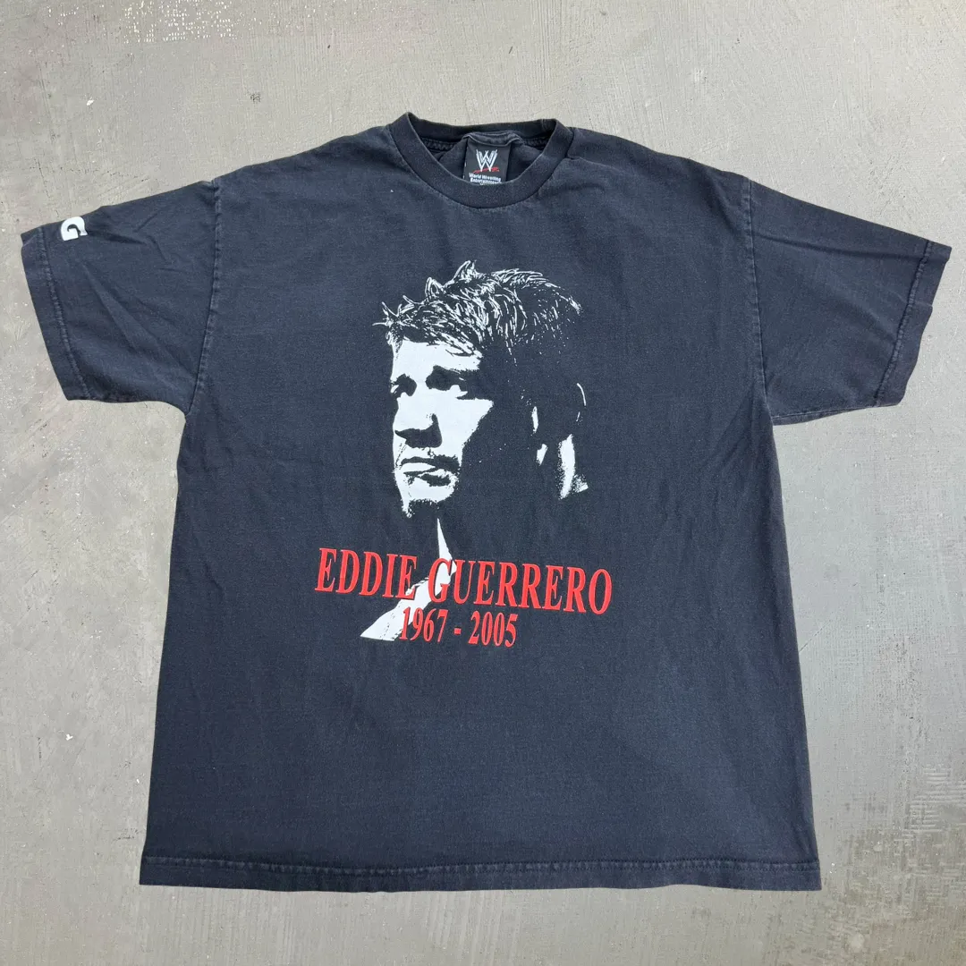 J- Vintage WWE Eddie Guerrero Memorial Graphic Tee - XL sold by HG Vintage