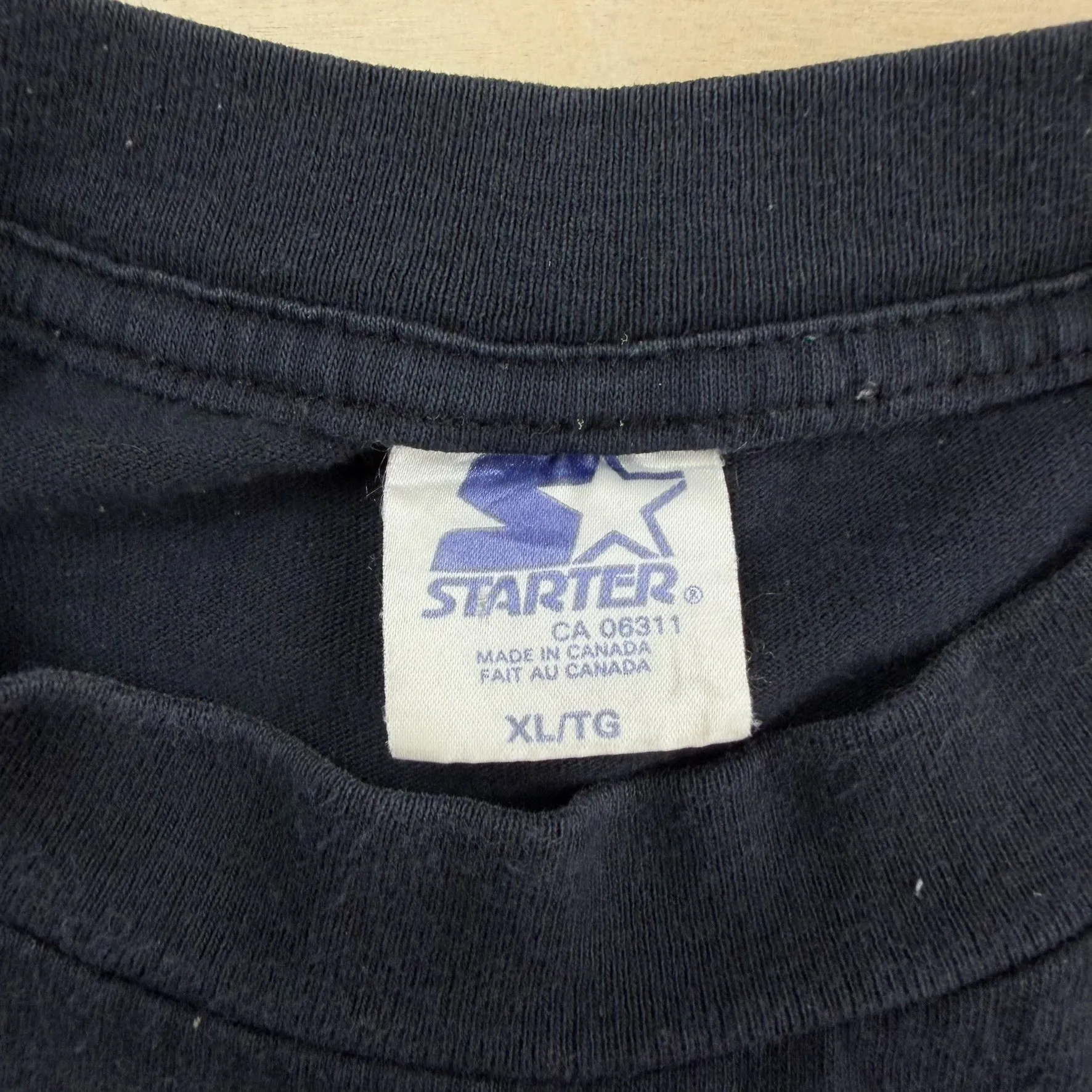 J- Vintage '93 Toronto Blue Jays MLB Starter World Series Champs Graphic Single Stitch Tee - XL sold by HG Vintage product image thumbnail 3
