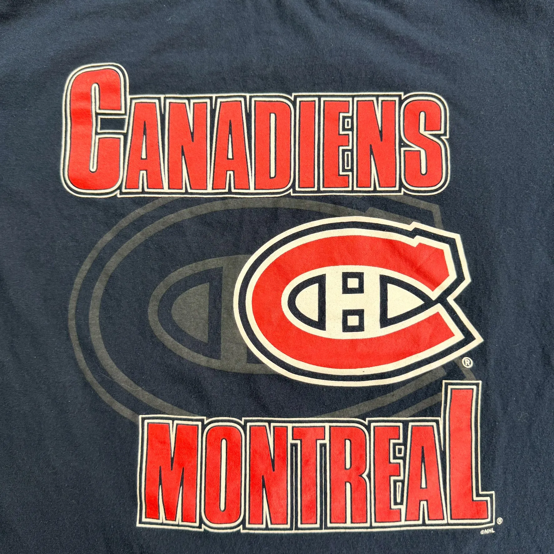 J- Vintage Montreal Canadiens NHL Logo & Text Tee - L sold by HG Vintage product image thumbnail 2