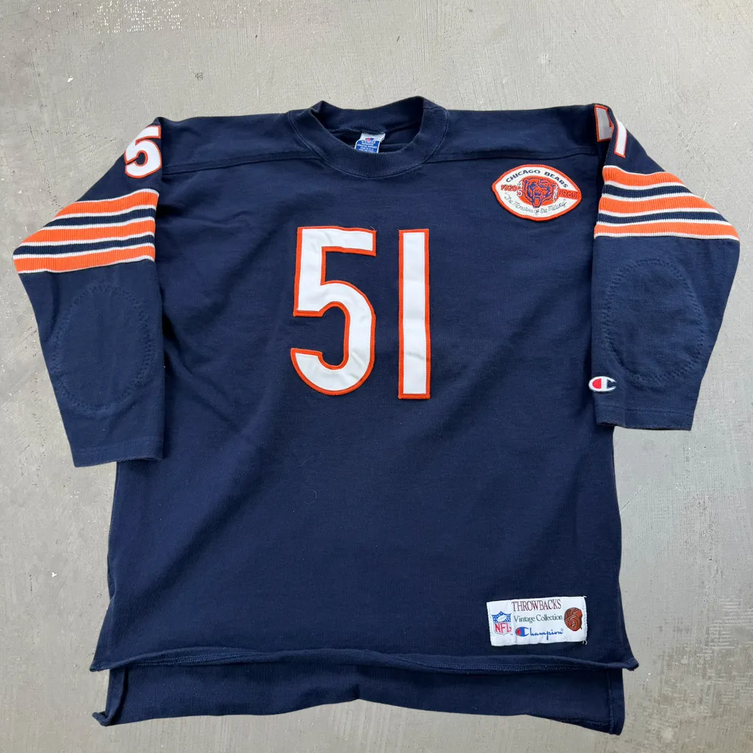 J- Vintage Chicago Bears NFL Champion Throwback Embroidered Jersey - XL sold by HG Vintage