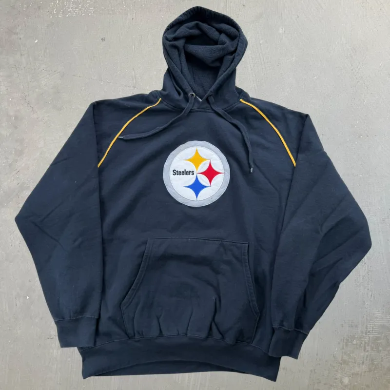 J- Vintage Pittsburgh Steelers NFL Embroidered Logo Hoodie - XL sold by HG Vintage