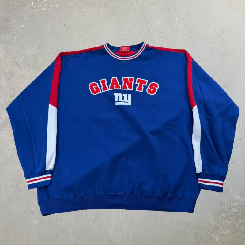 J- Vintage New York Giants NFL Embroidered Text Crewneck - XL sold by HG Vintage