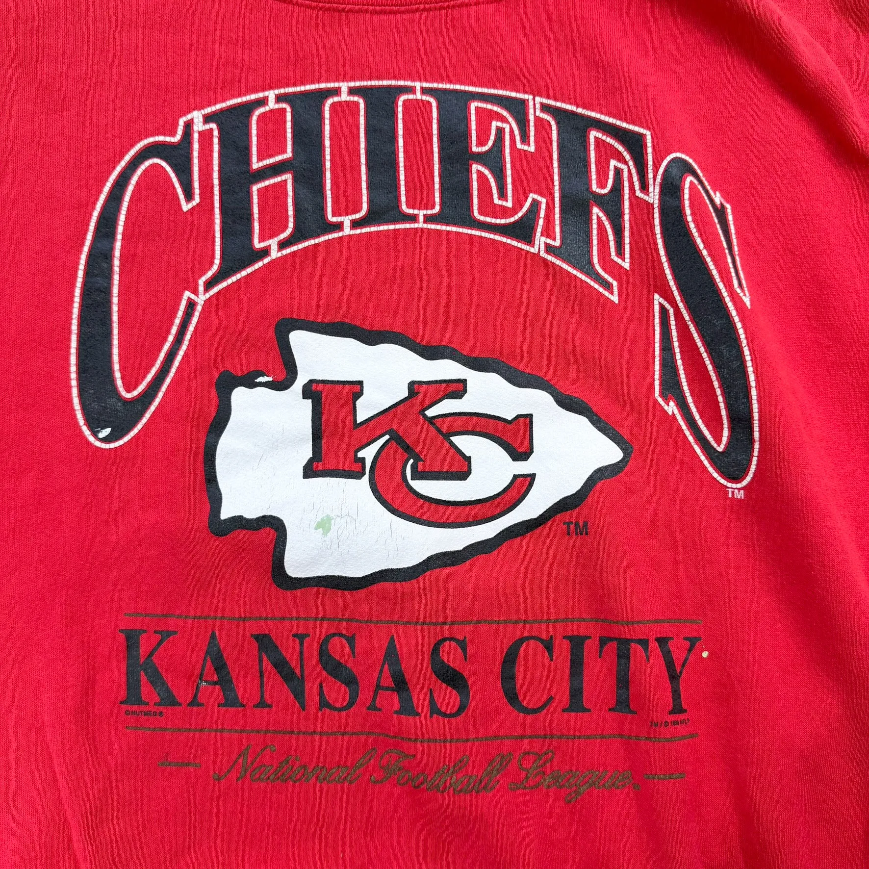 J- Vintage '96 Kansas City Chiefs NFL Nutmeg Graphic & Text Crewneck - 2XL sold by HG Vintage product image thumbnail 2