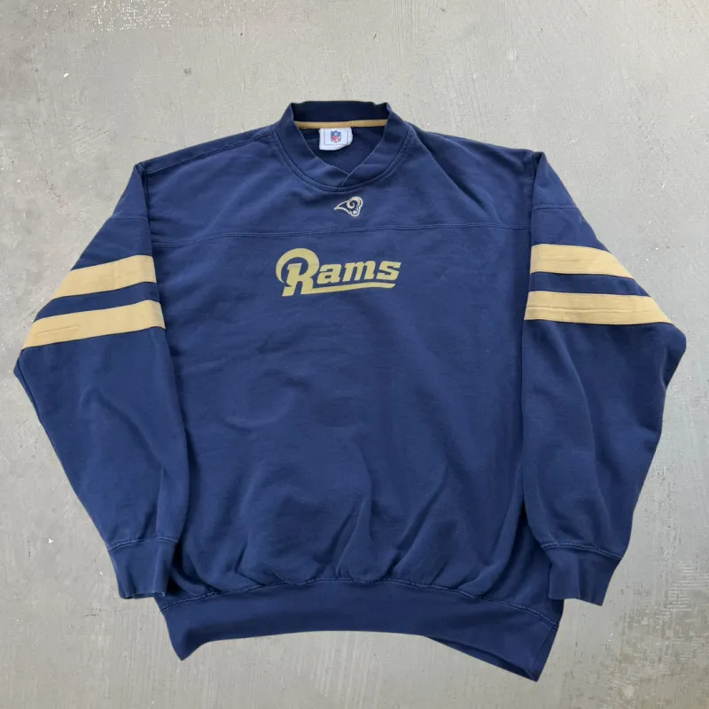 J- Vintage St Louis Rams NFL Graphic Crewneck - L made by HG Vintage