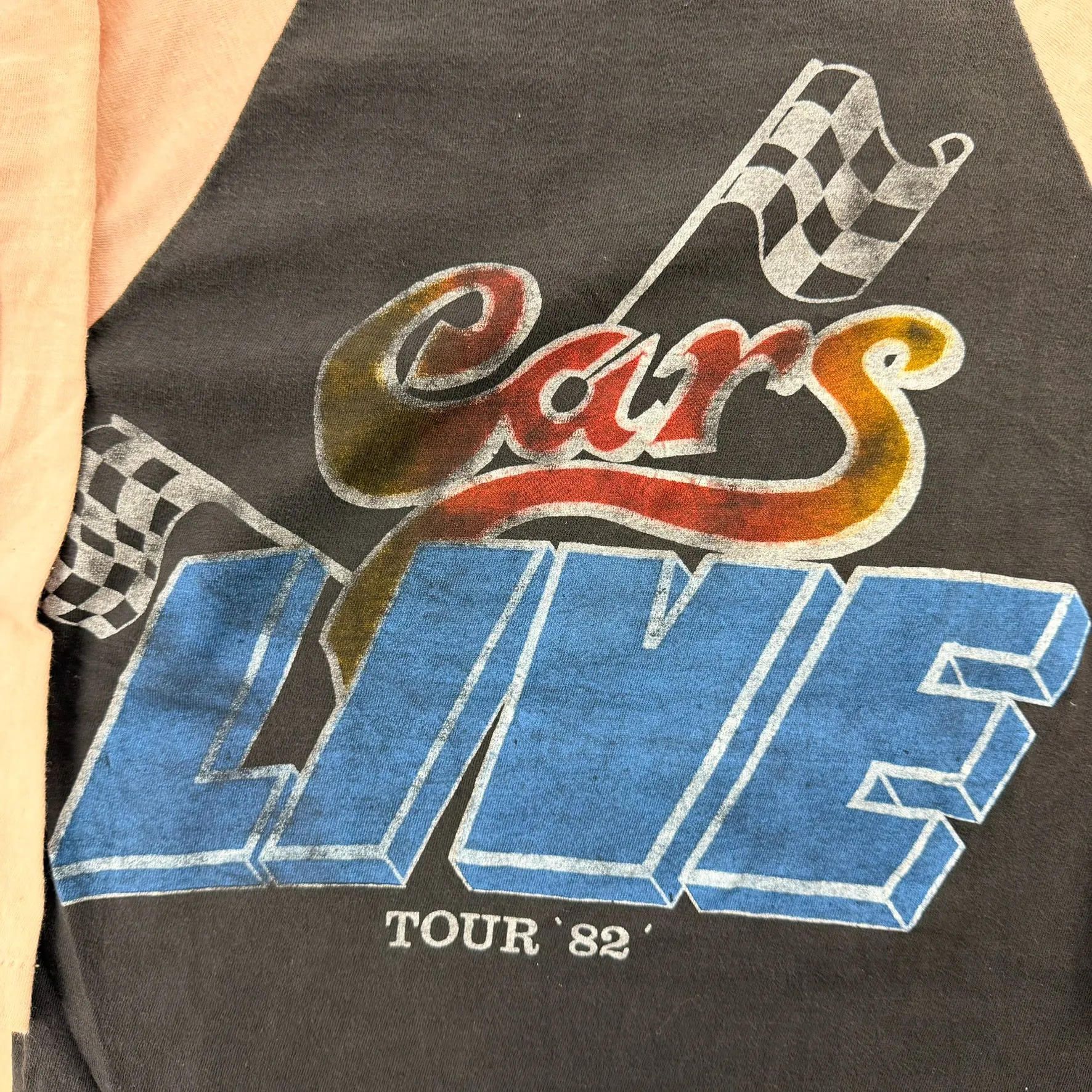 J- Vintage '82 The Cars Live Shake It Up Single Stitch Raglan Tee - M sold by HG Vintage product image thumbnail 4