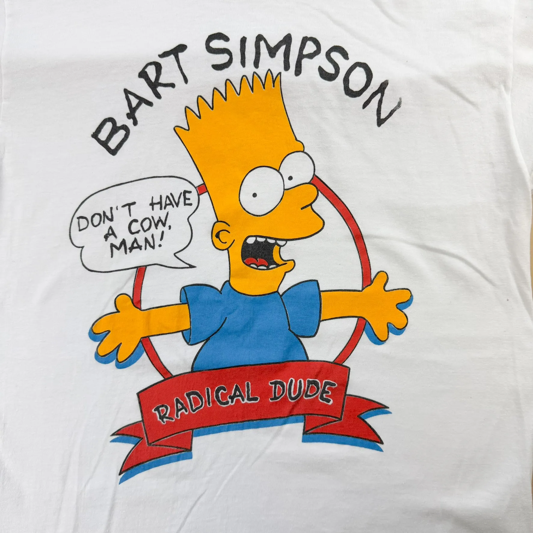 J- Vintage The Simpsons Bart Radical Dude Graphic Single Stitch Tee - XL sold by HG Vintage product image thumbnail 2