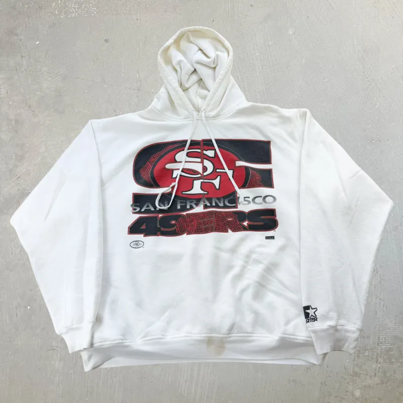 J- Vintage San Francisco 49ers NFL Starter Logo Hoodie - L made by HG Vintage