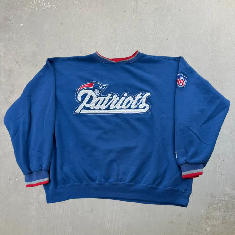 J- Vintage New England Patriots NFL Starter Embroidered Text & Logo Crewneck - XL sold by HG Vintage