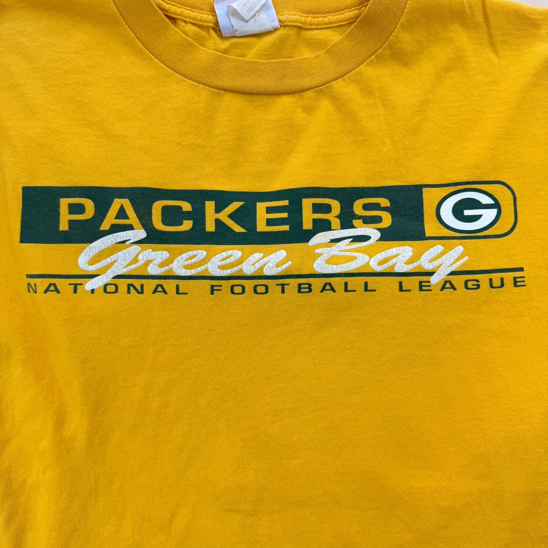 J- Vintage Green Bay Packers NFL Text Long Sleeve Tee - M sold by HG Vintage product image thumbnail 2