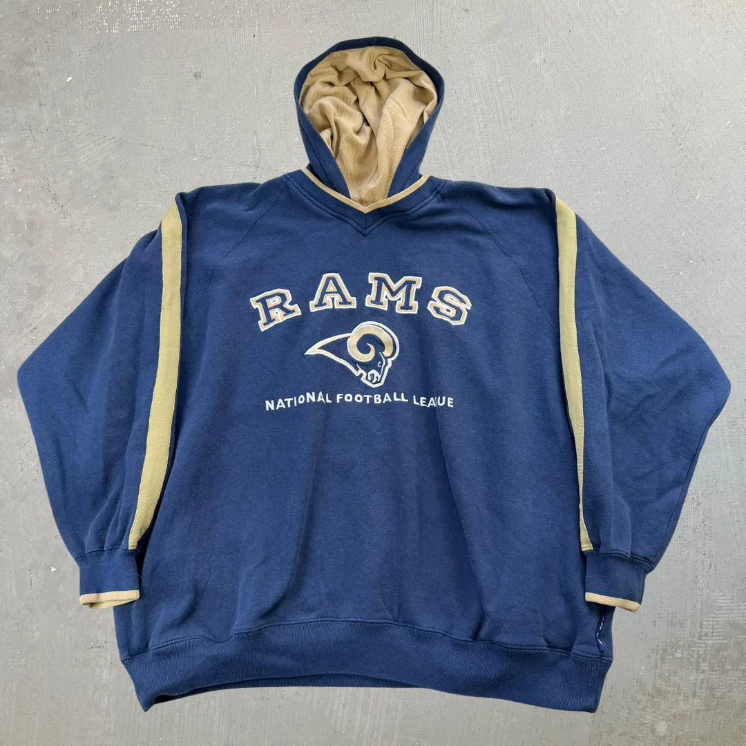 J- Vintage St Louis Rams NFL Lee Embroidered Logo Hoodie - 2XL sold by HG Vintage
