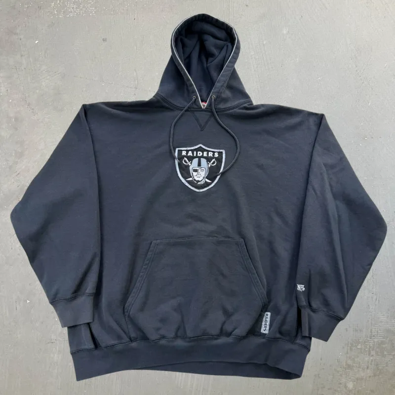 J- Vintage Oakland Raiders NFL Embroidered Logo Hoodie - XL sold by HG Vintage