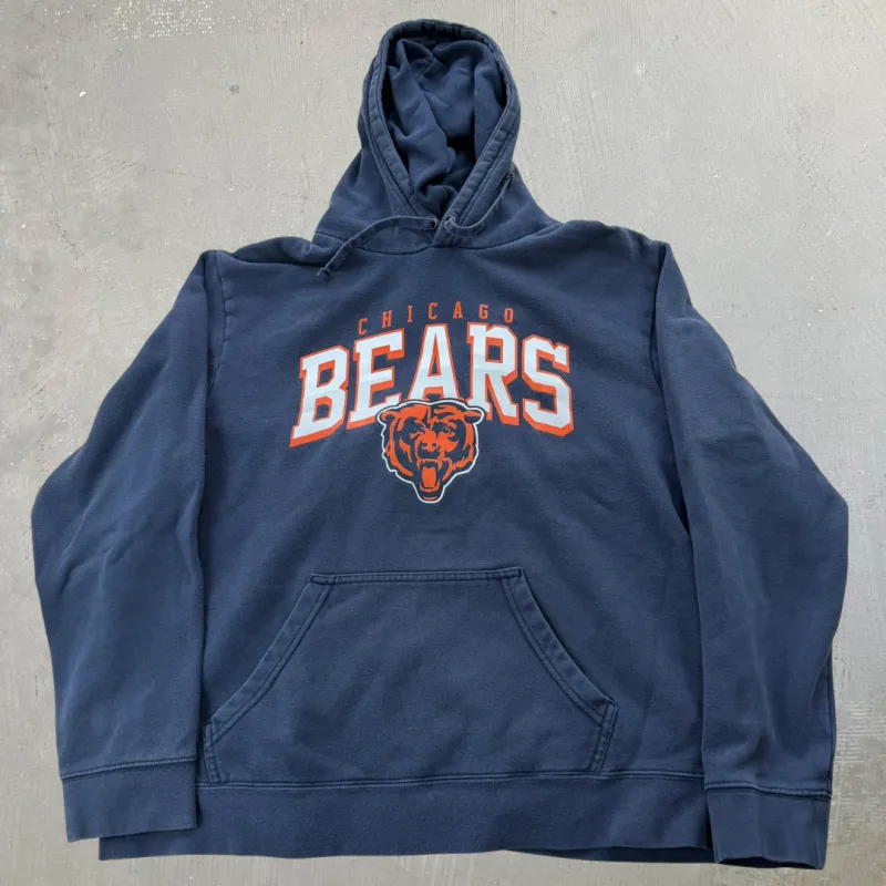 J- Chicago Bears NFL Graphic Logo & Text Hoodie - XL sold by HG Vintage