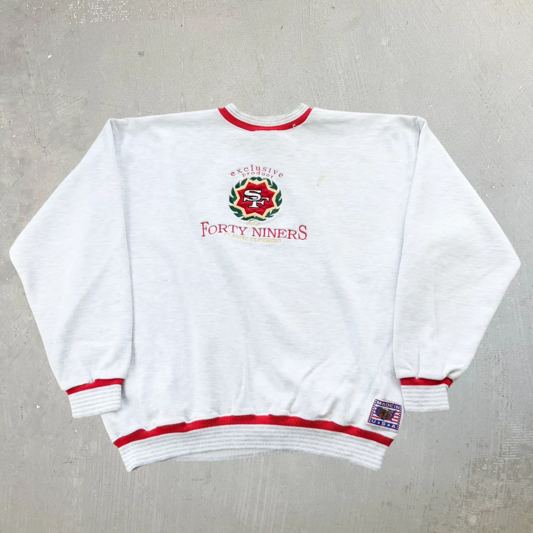 J- Vintage San Francisco 49ers NFL Embroidered Logo Made In USA Crewneck - XL sold by HG Vintage