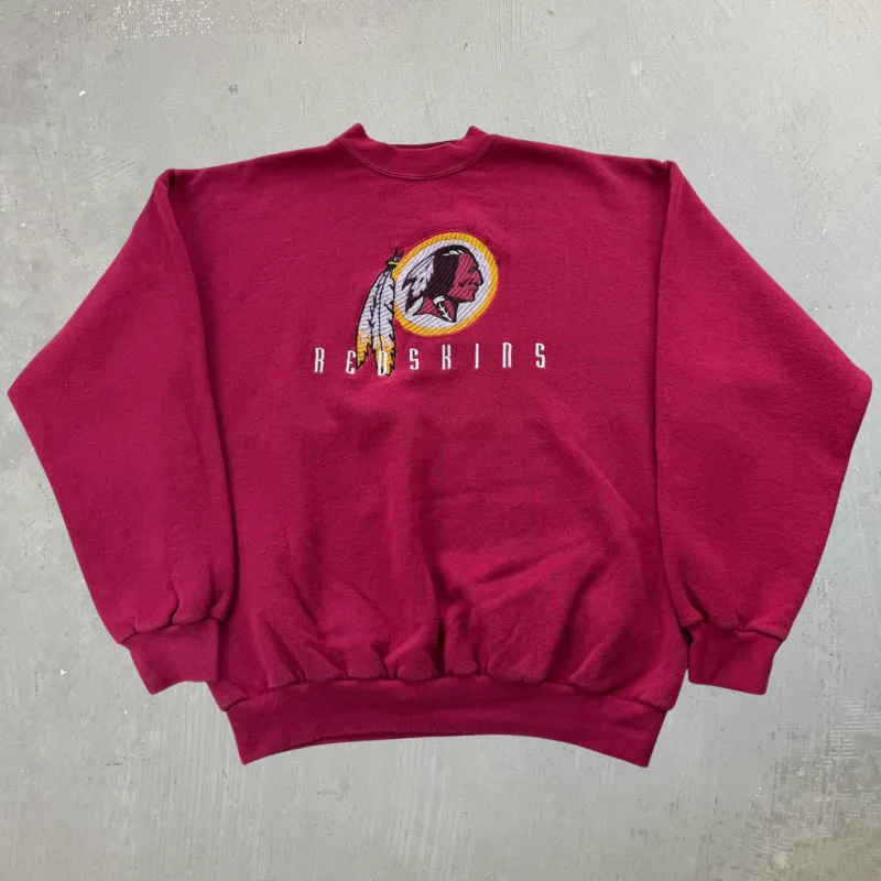 J- Vintage Washington Commanders NFL Logo Athletic Embroidered Logo Crewneck -  L made by HG Vintage