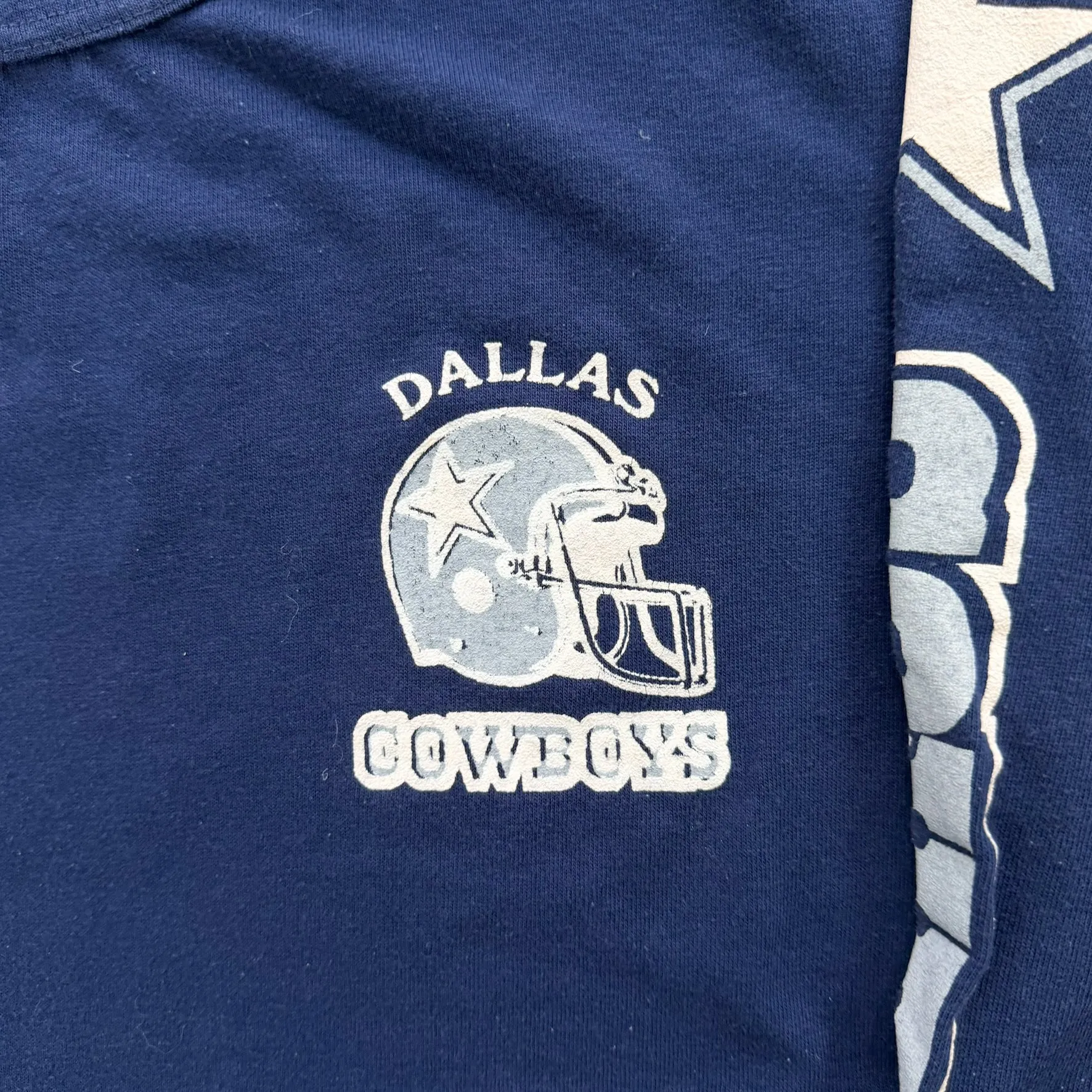 J- Vintage Dallas Cowboys NFL Logo & Text Long Sleeve Tee - M sold by HG Vintage product image thumbnail 2