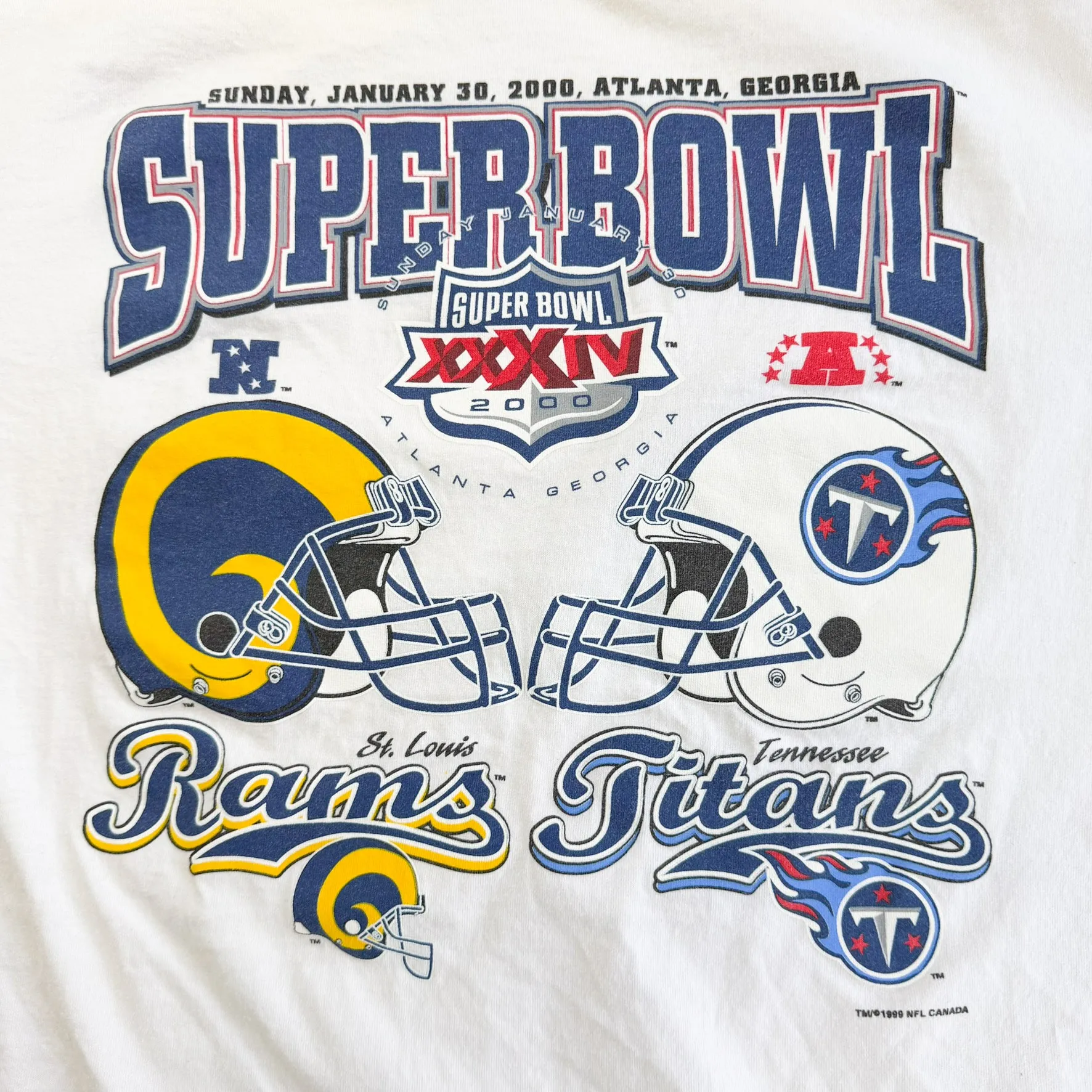 J- Vintage '00 NFL Super Bowl 34 Rams Vs Titans Graphic Tee - XL sold by HG Vintage product image thumbnail 2