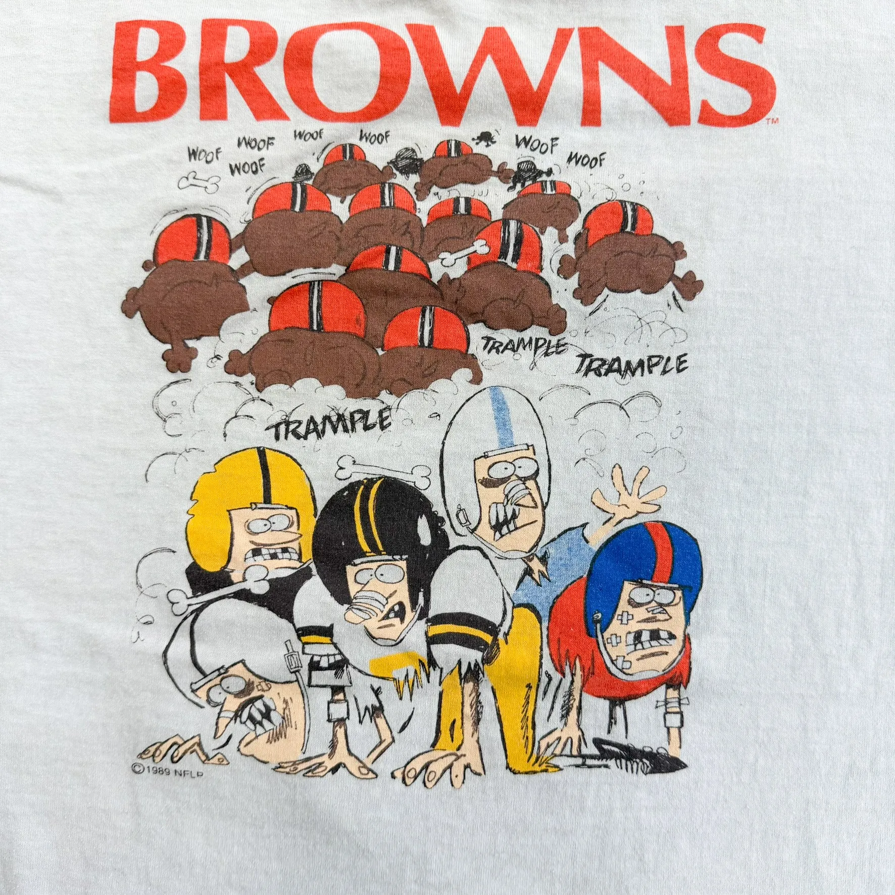 J- Vintage '89 Cleveland Browns NFL Graphic Made In USA Single Stitch Tee - XL sold by HG Vintage product image thumbnail 4