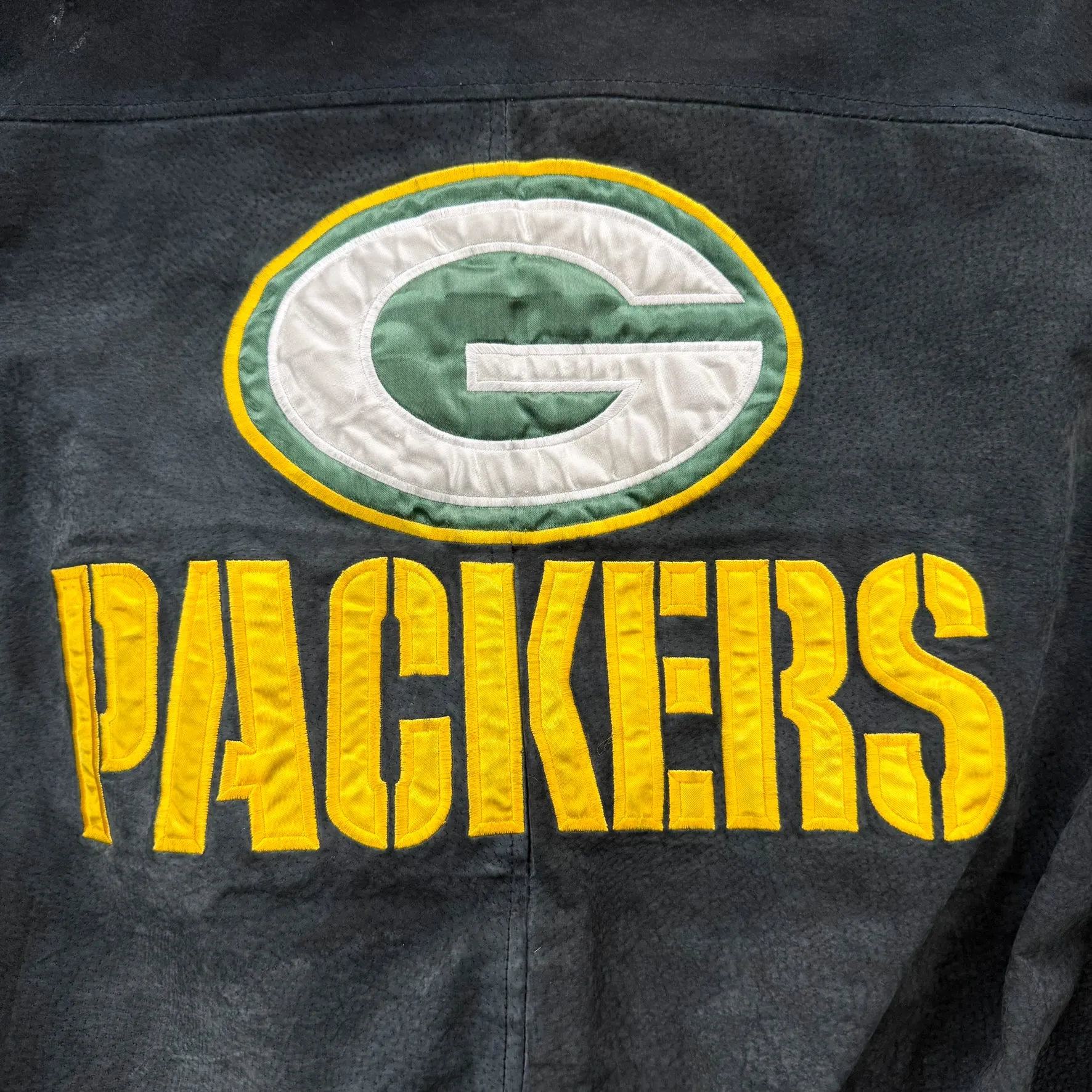 J- Vintage Green Bay Packers NFL Game Day Embroidered Logo Suede Jacket - XL sold by HG Vintage product image thumbnail 4