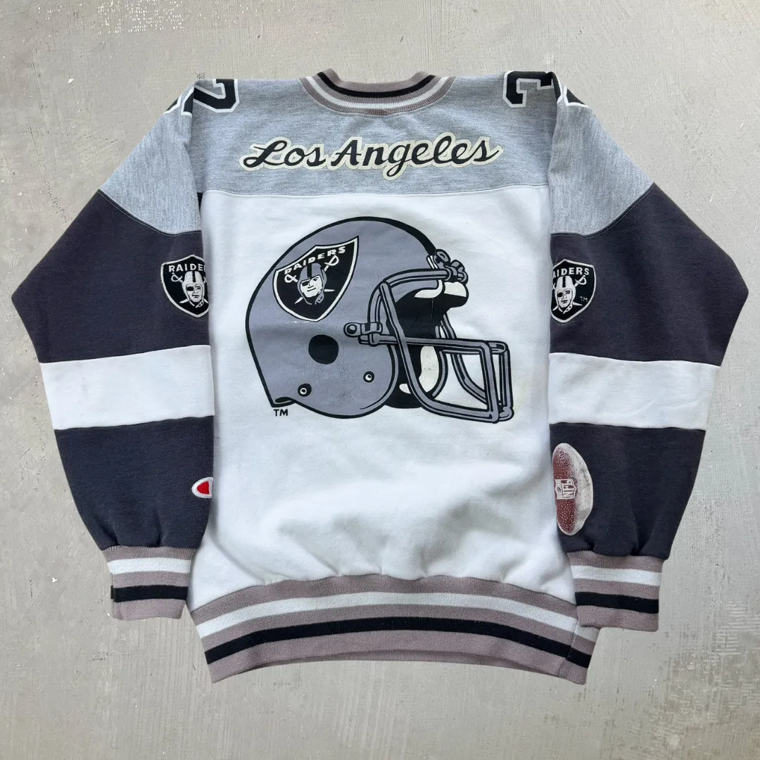 J- Vintage Los Angeles Raiders NFL Champion Embroidered Logo & Text Crewneck - M sold by HG Vintage product image thumbnail 3