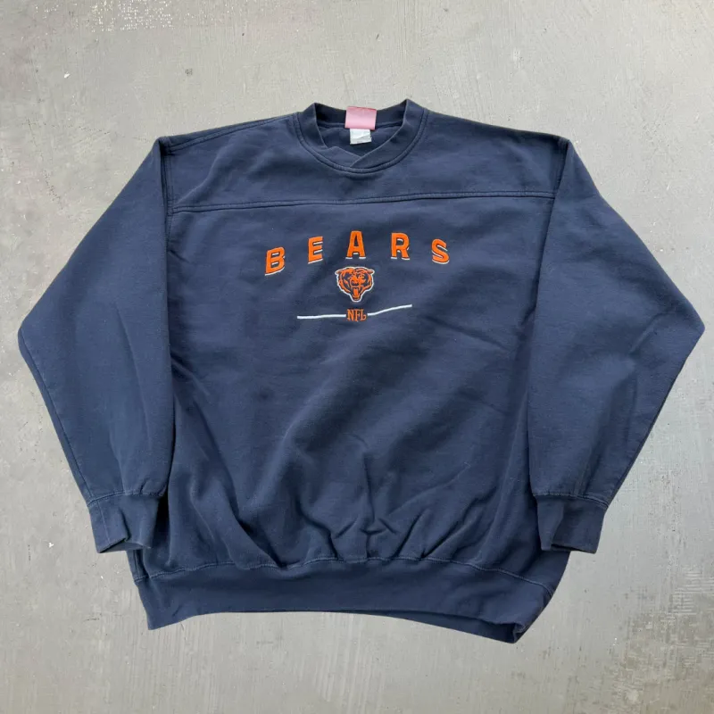 J- Vintage Chicago Bear NFL Embroidered Logo & Text Crewneck - XL sold by HG Vintage