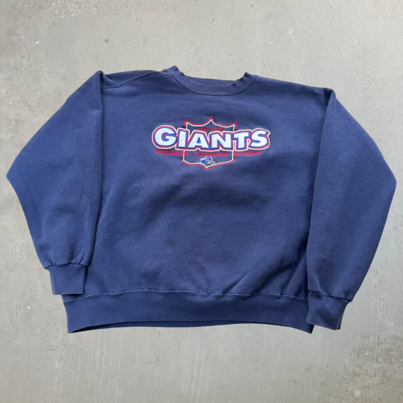 J- Vintage New York Giants NFL Majestic Embroidered Text Crewneck - XL sold by HG Vintage